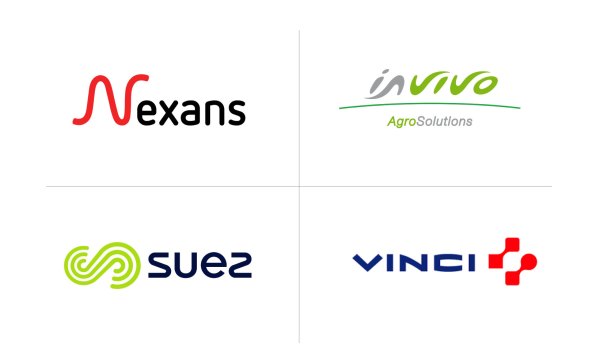 Nos clients du secteur Industrie : Nexans, Invivo, Guez, Vinci